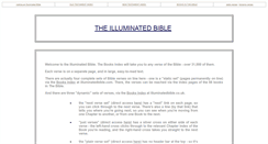 Desktop Screenshot of illuminatedbible.com